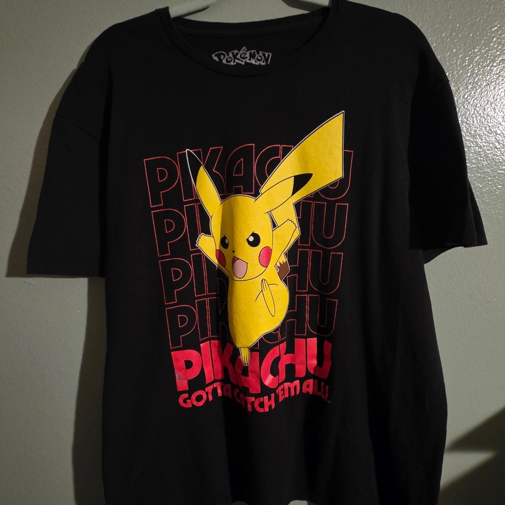 Pokemon Black Pikachu Tee